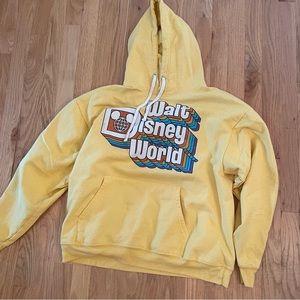 Walt Disney World yellow hoodie size L